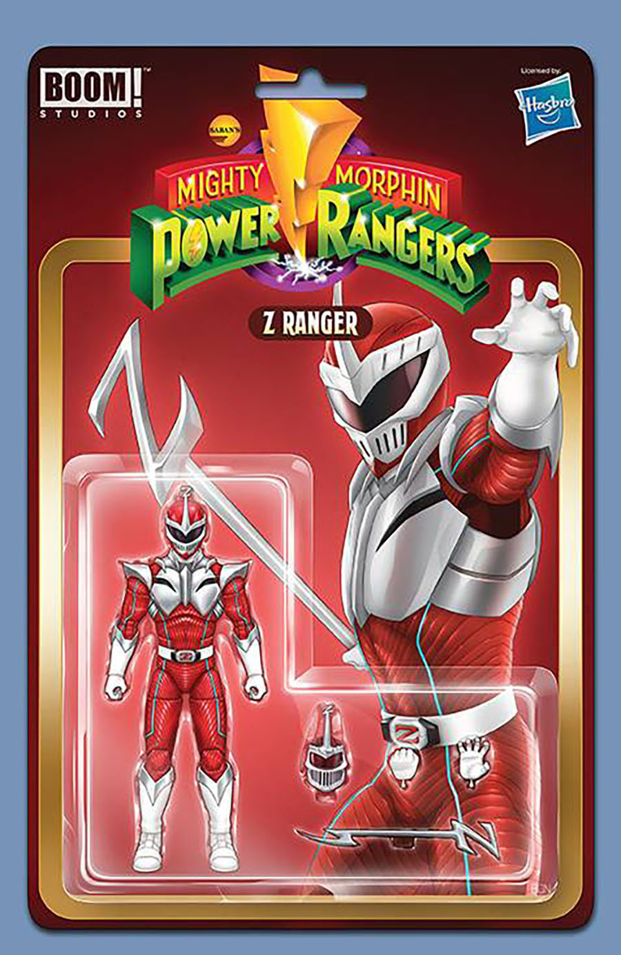 Mighty Morphin Power Rangers (BOOM Studios) #110 Cover C Incentive Bon Bernardo Action Figure Variant Cover