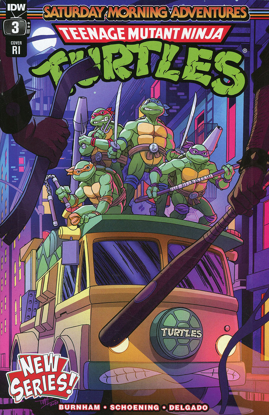 Teenage Mutant Ninja Turtles Saturday Morning Adventures Continued #3 Cover D Incentive Tim Levins Variant Cover