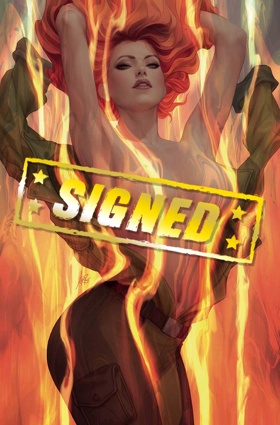 Hard Case Crime Heat Seeker A Gun Honey Series #1 Cover R Variant Stanley Artgerm Lau Virgin Cover Signed By Charles Ardai