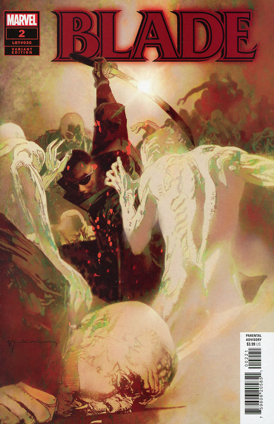 Blade Vol 4 #2 Cover B Variant Bill Sienkiewicz Cover