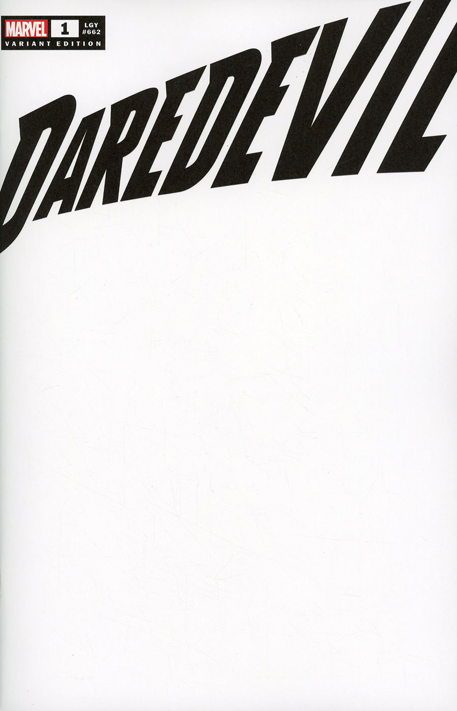 Daredevil Vol 8 #1 Cover F Variant Blank Cover