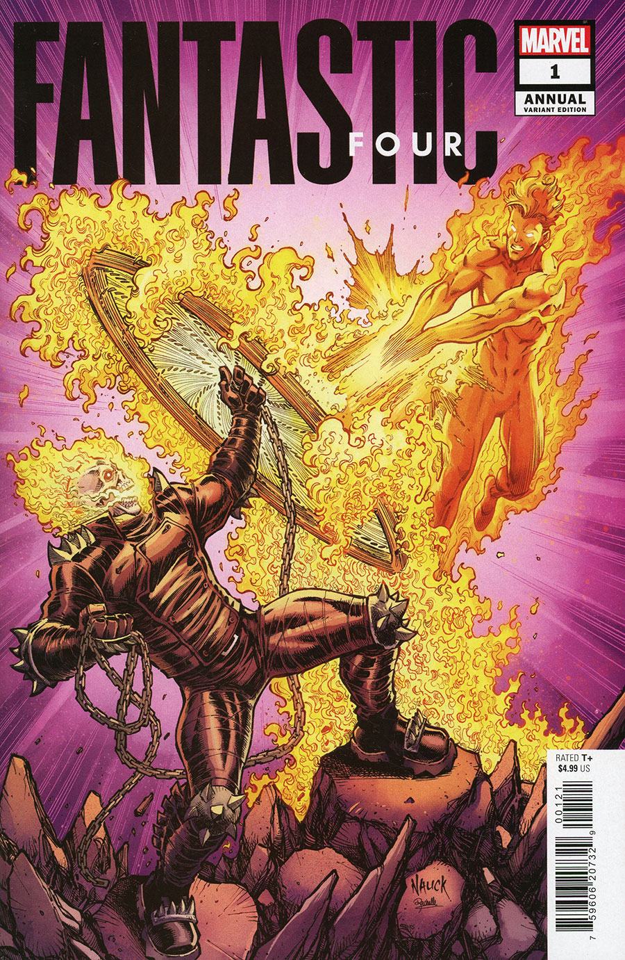 Fantastic Four Vol 7 Annual #1 Cover B Variant Todd Nauck Cover (Contest Of Chaos Tie-In)