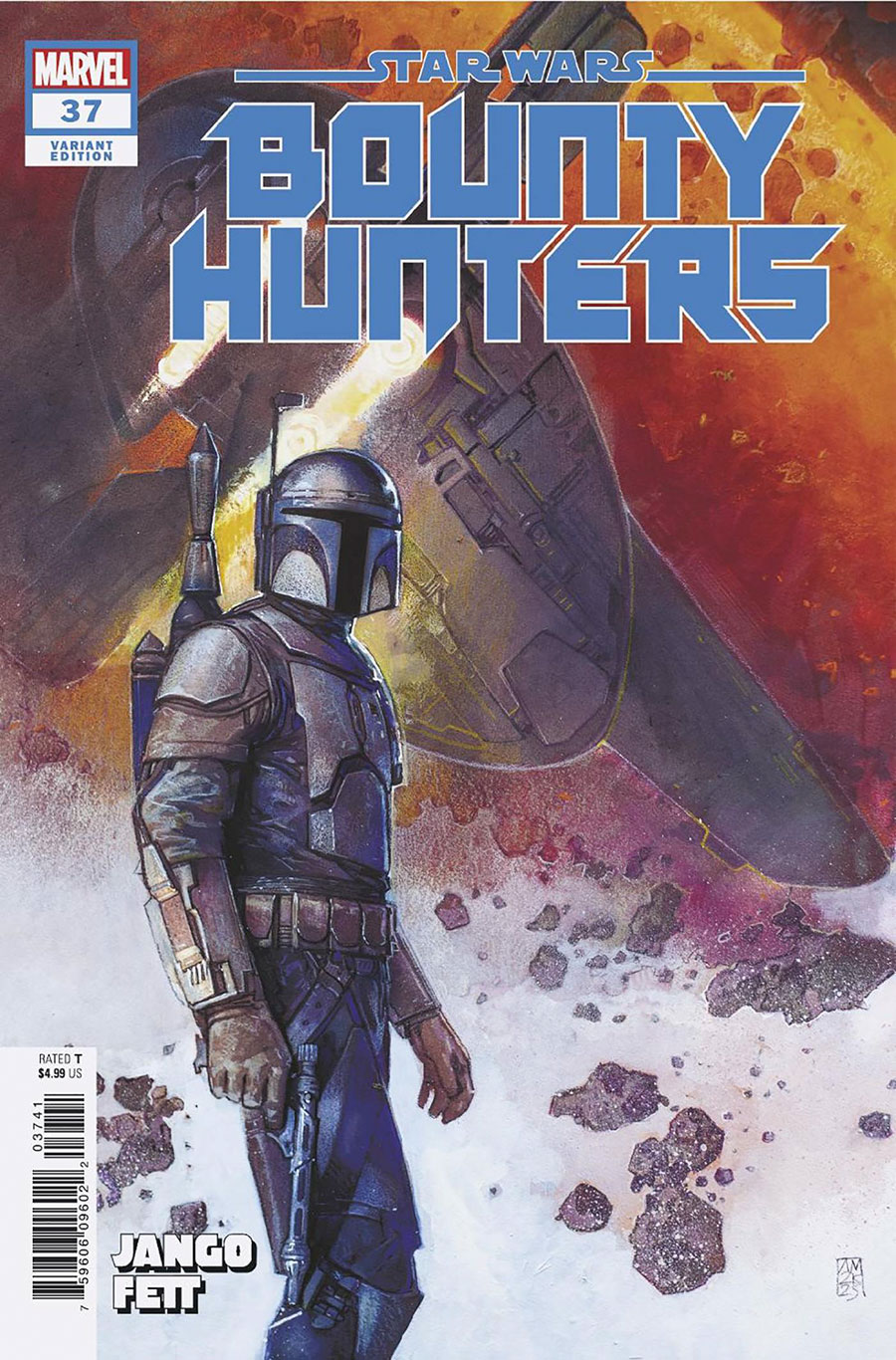 Star Wars Bounty Hunters #37 Cover D Variant Alex Maleev Jango Fett Cover (Dark Droids Tie-In)