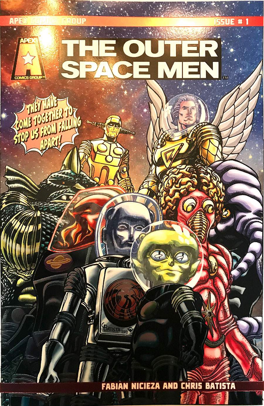 Outer Space Men #1 Cover F Variant Chris Batista & Wilson Ramos Jr Foil Cover