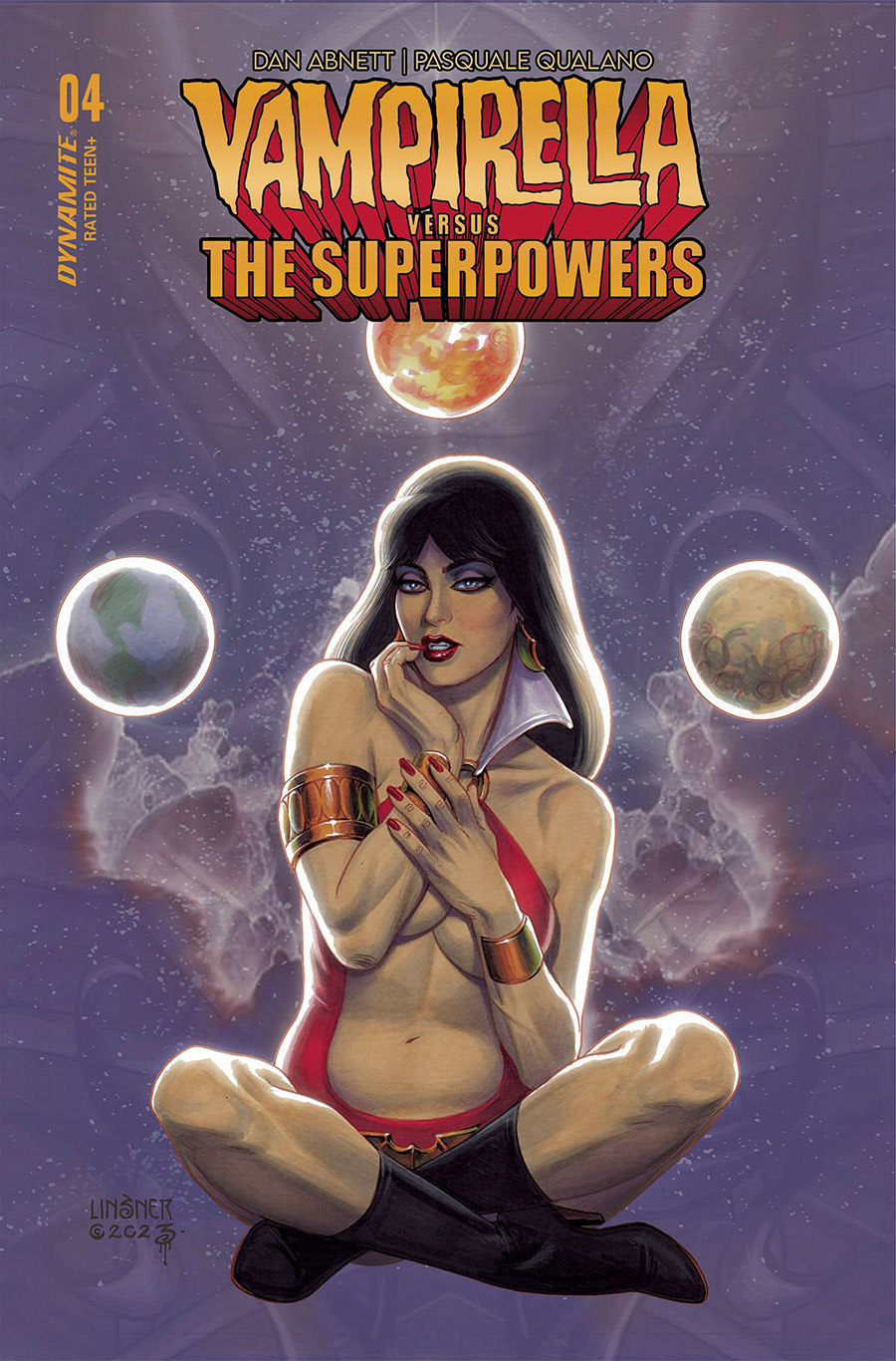 Vampirella vs The Superpowers #4 Cover D Variant Joseph Michael Linsner Cover