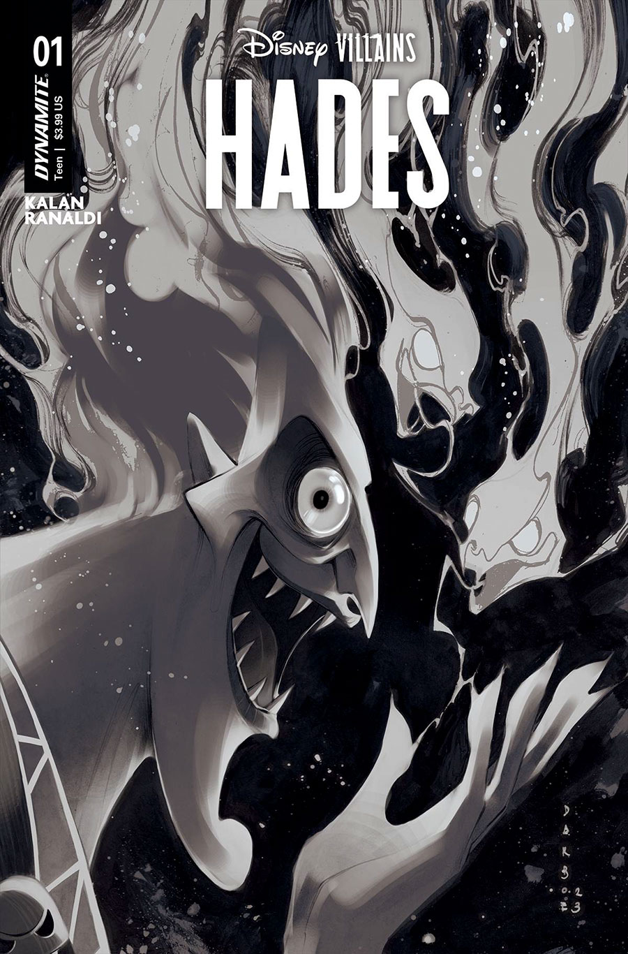 Disney Villains Hades #1 Cover H Incentive Karen S Darboe Line Art Cover