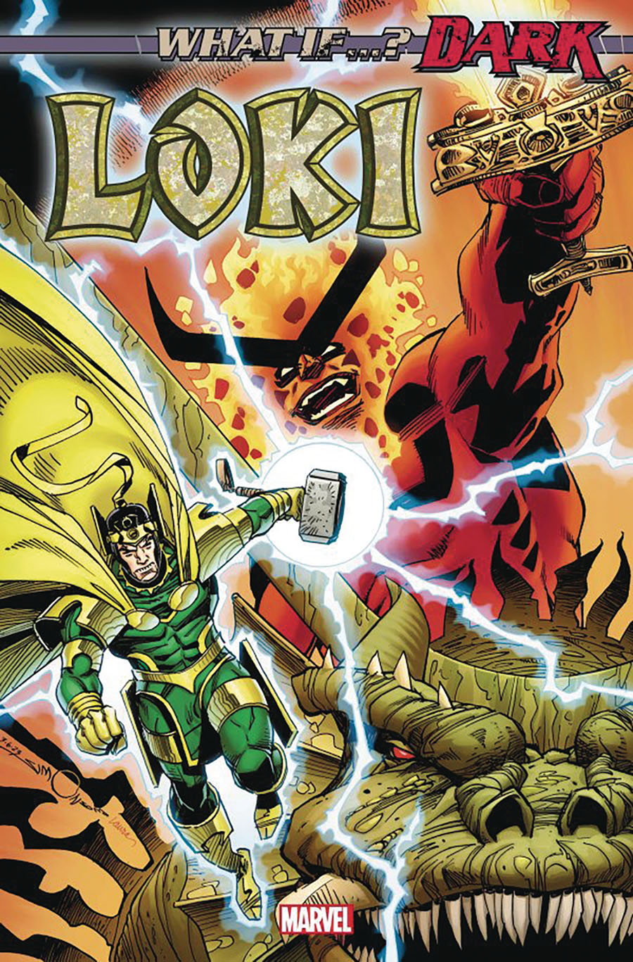 What If Dark Loki #1 (One Shot) Cover D DF Silver Signature Series Signed By Walter Simonson