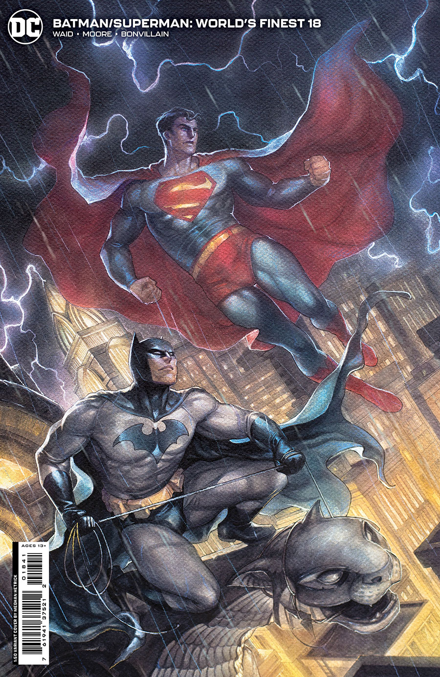 Batman Superman Worlds Finest #18 Cover F Incentive Meghan Hetrick Card Stock Variant Cover