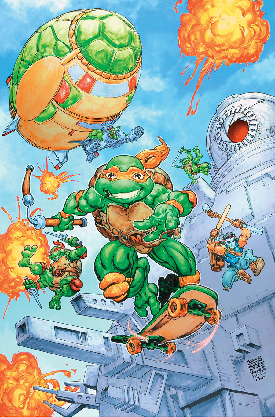 Teenage Mutant Ninja Turtles Saturday Morning Adventures #2 Cover