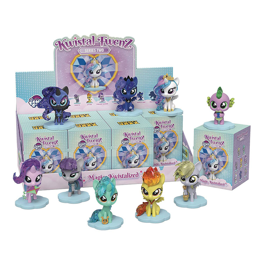 My Little Pony Kwistal Fwenz Series 2 Mini Figure Blind Mystery Box 8-Piece Display