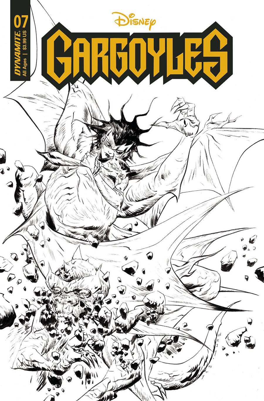 Gargoyles Vol 3 #7 Cover V Incentive Jae Lee Line Art Cover