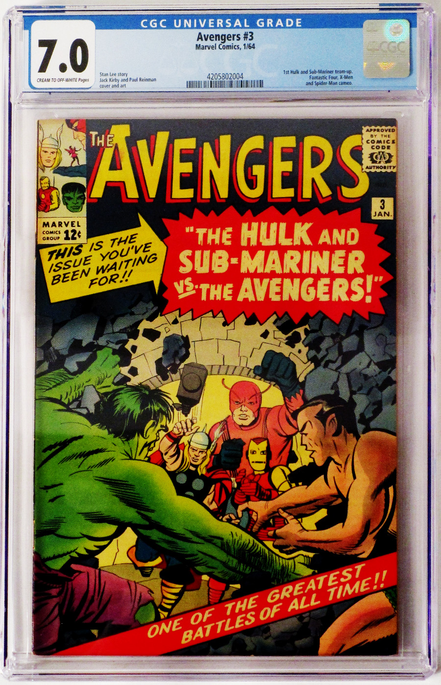 Avengers #3 Cover B CGC 7.0