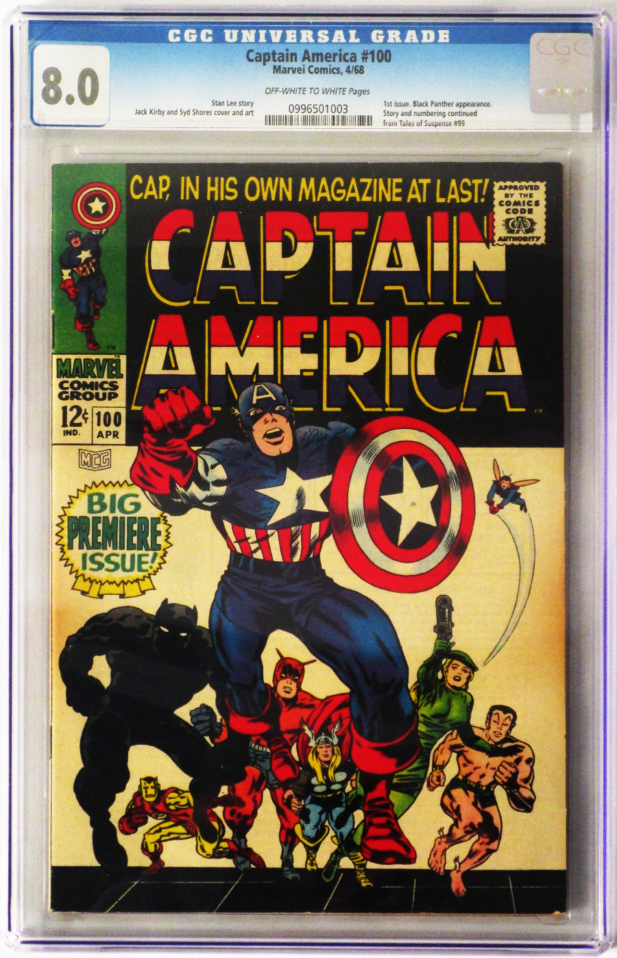 Captain America Vol 1 #100 Cover B CGC 8.0