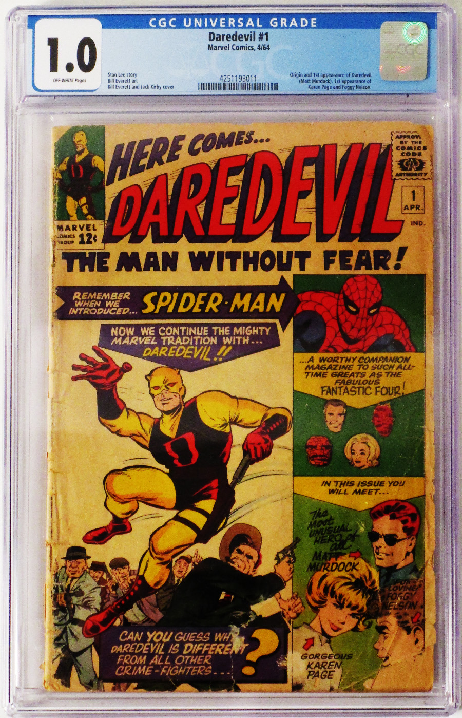 Daredevil #1 Cover C CGC 1.0