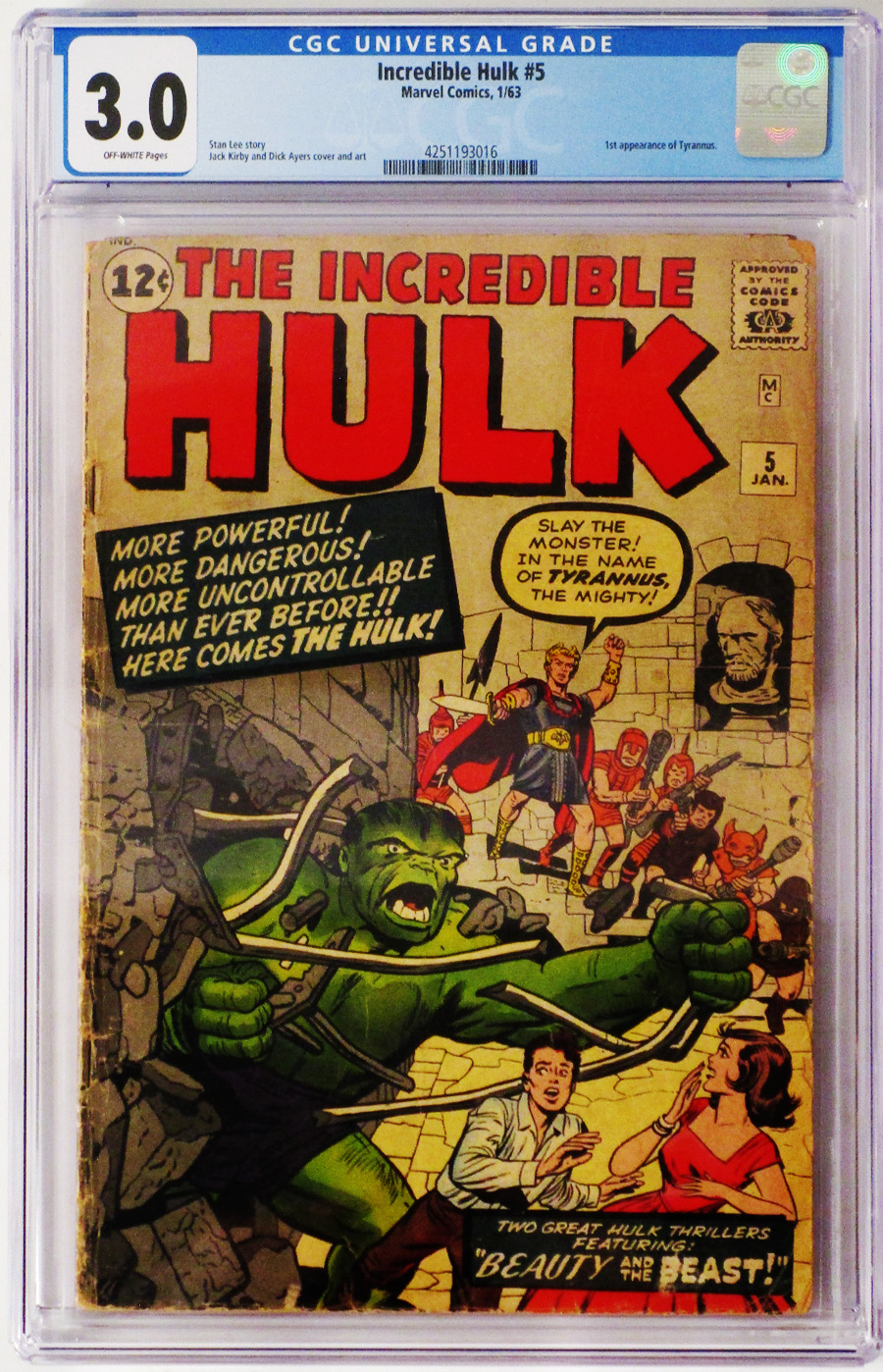 Incredible Hulk #5 Cover B CGC 3.0