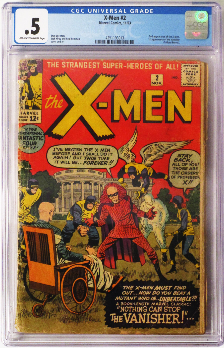 X-Men Vol 1 #2 Cover C CGC Graded 0.5