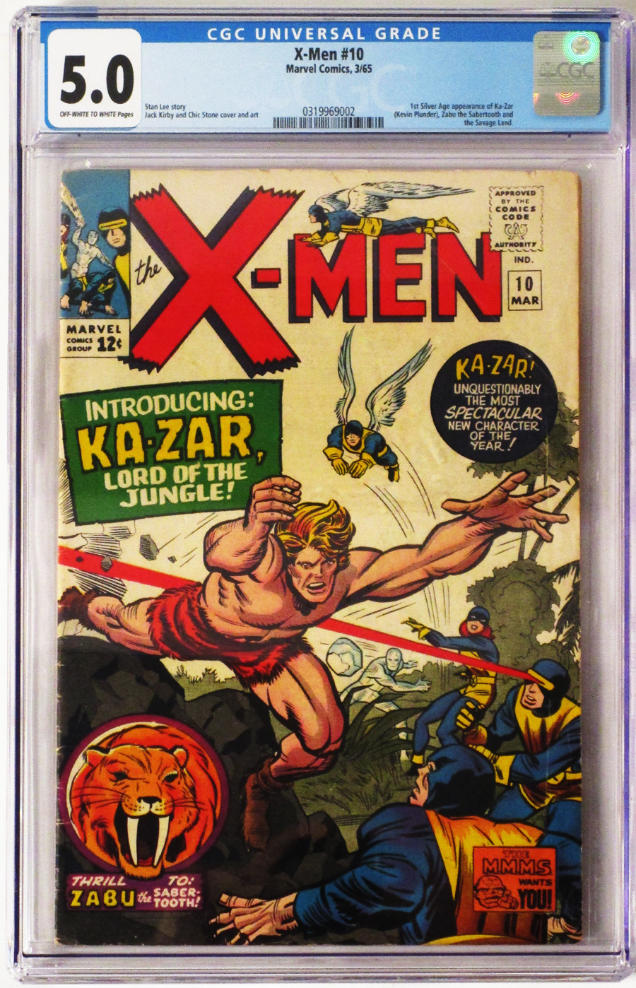 X-Men Vol 1 #10 Cover C CGC Graded 5.0