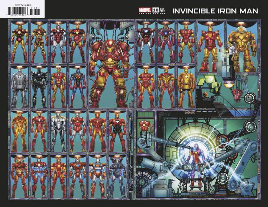 Invincible Iron Man Vol 4 #10 Cover E Variant Bob Layton Wraparound Cover (Fall Of X Tie-In)