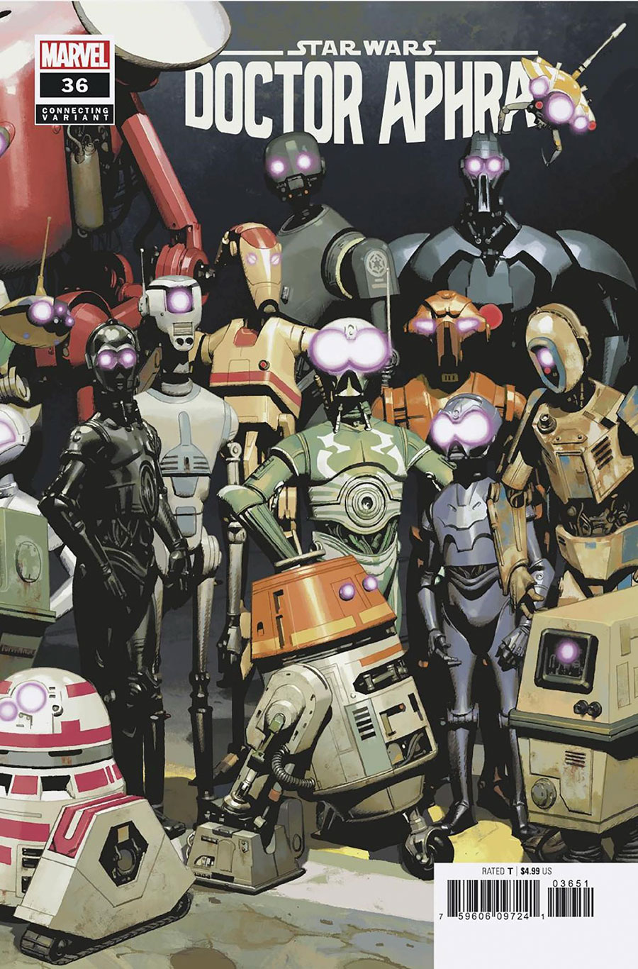 Star Wars Doctor Aphra Vol 2 #36 Cover D Variant Josemaria Casanovas Droids Connecting Cover (Dark Droids Tie-In)