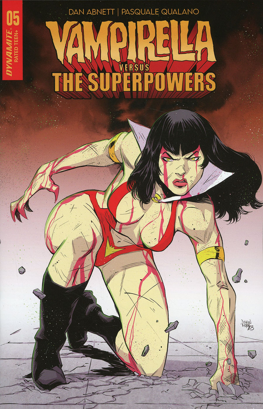 Vampirella vs The Superpowers #5 Cover C Variant Drew Moss Cover