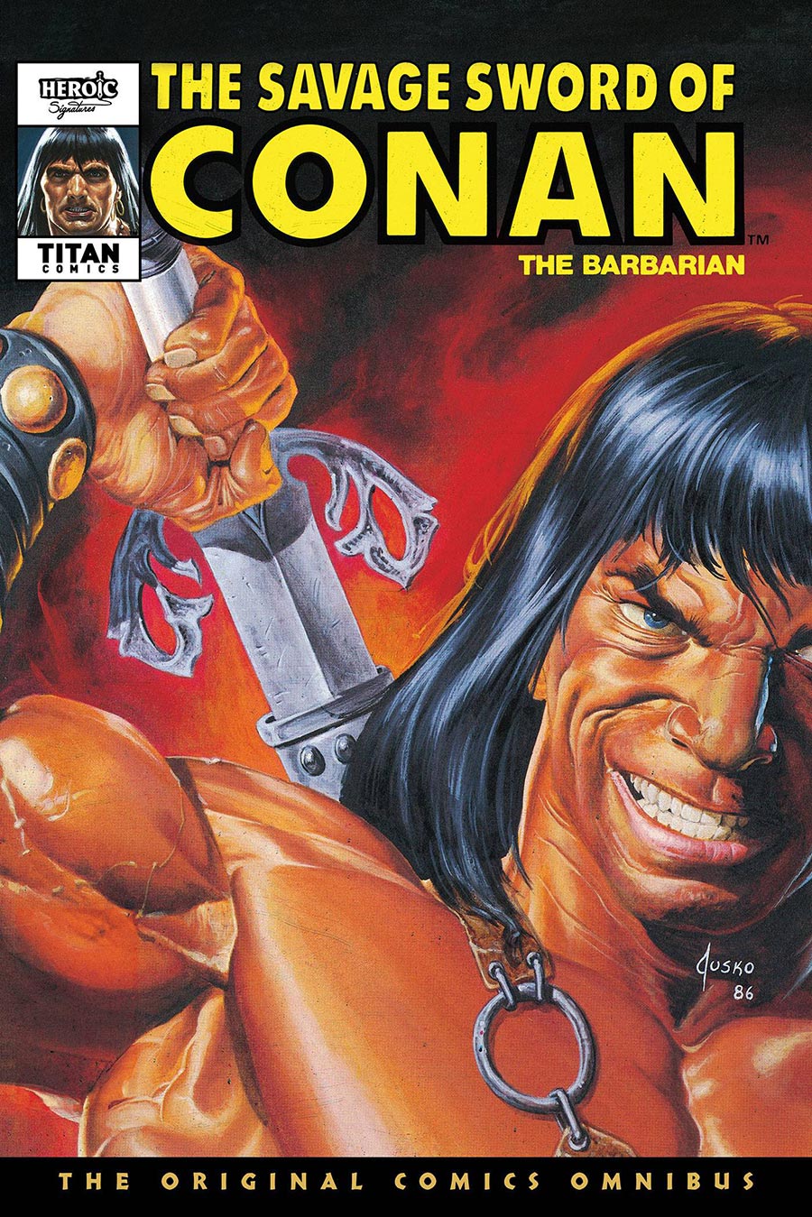 Savage Sword Of Conan The Original Comics Omnibus Vol 9 HC Book Market Joe Jusko Cover - RESOLICITED