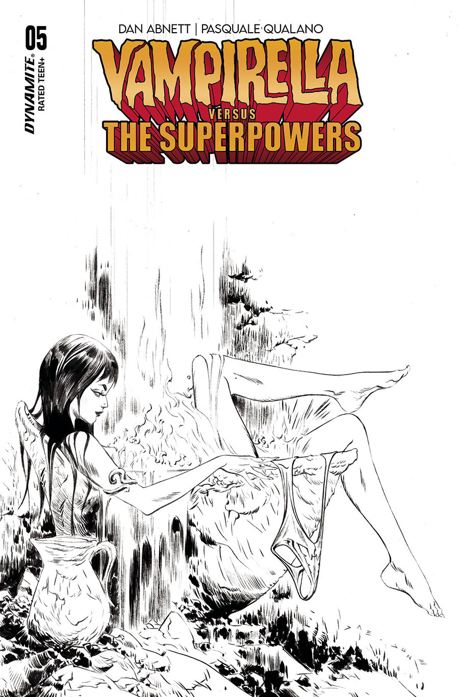 Vampirella vs The Superpowers #5 Cover G Incentive Jae Lee Line Art Cover