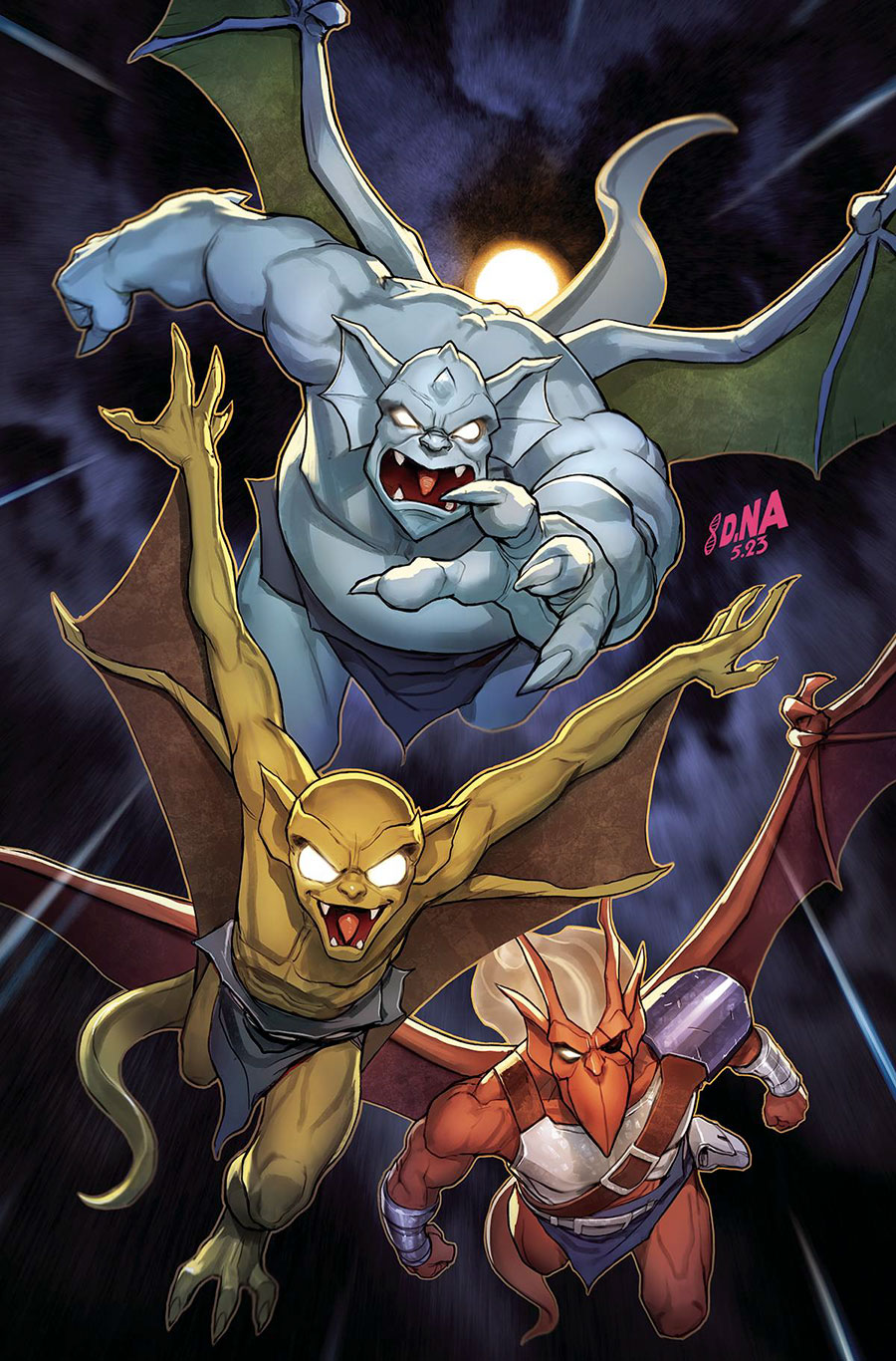 Gargoyles Vol 3 #10 Cover O Dynamite Metal Premium David Nakayama Cover