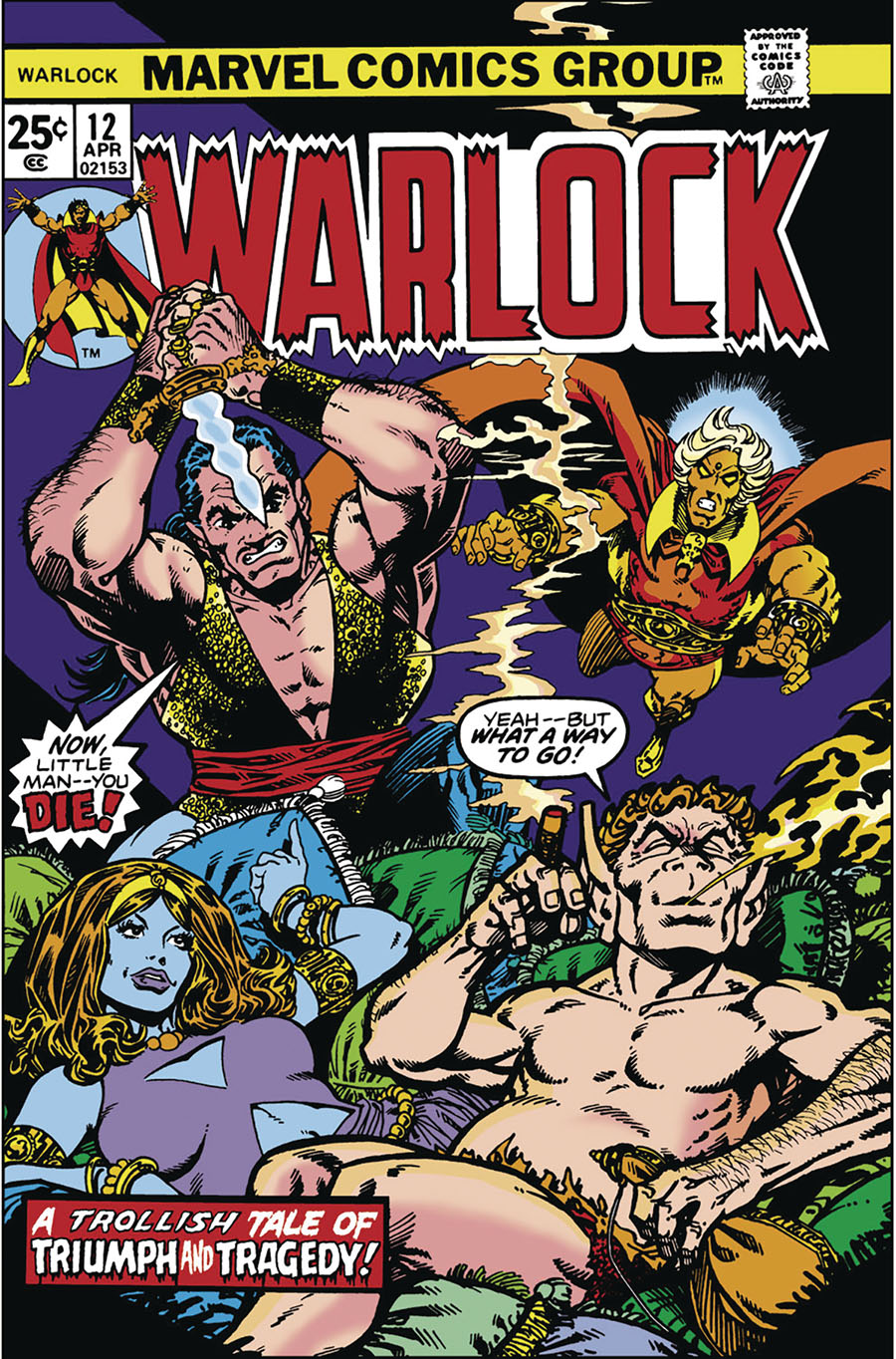 Warlock #12 Cover C DF Jim Starlin Personal File Copy Signed By Jim Starlin