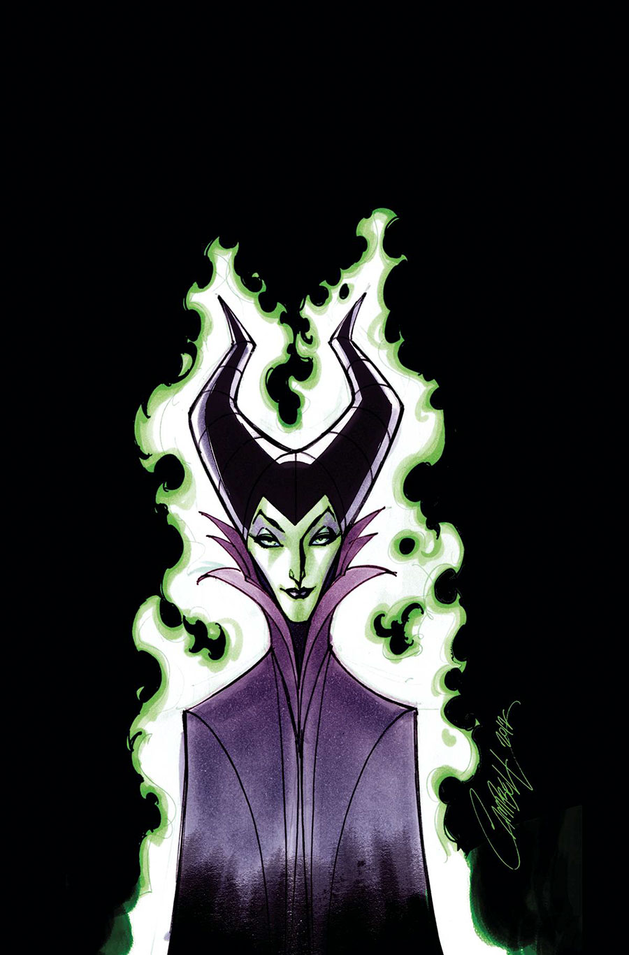 Disney Villains Maleficent #4 Cover T Incentive J Scott Campbell Virgin Cover