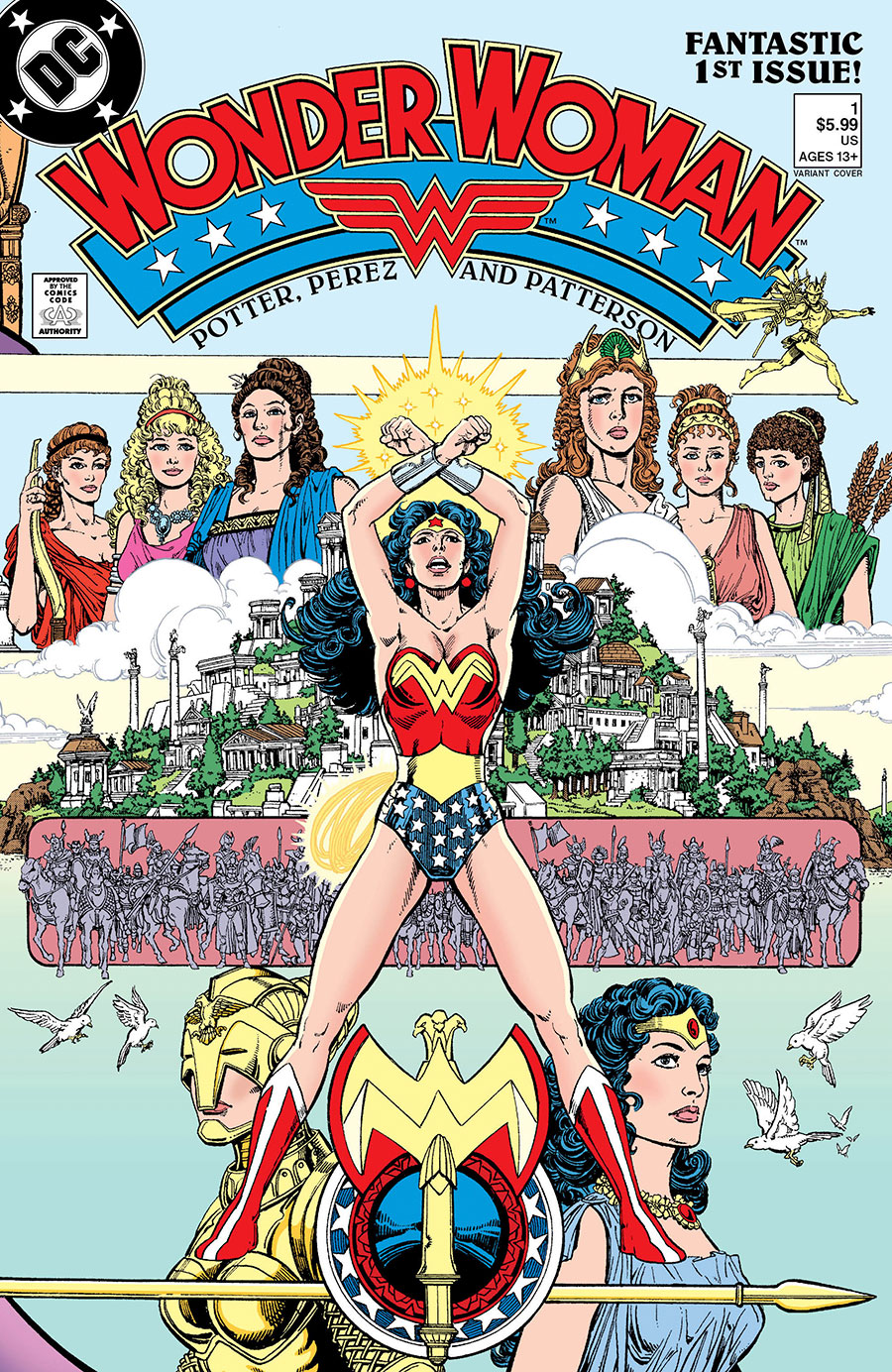 Wonder Woman Vol 2 #1 Facsimile Edition (2023 Edition) Cover C Variant George Perez Foil Cover