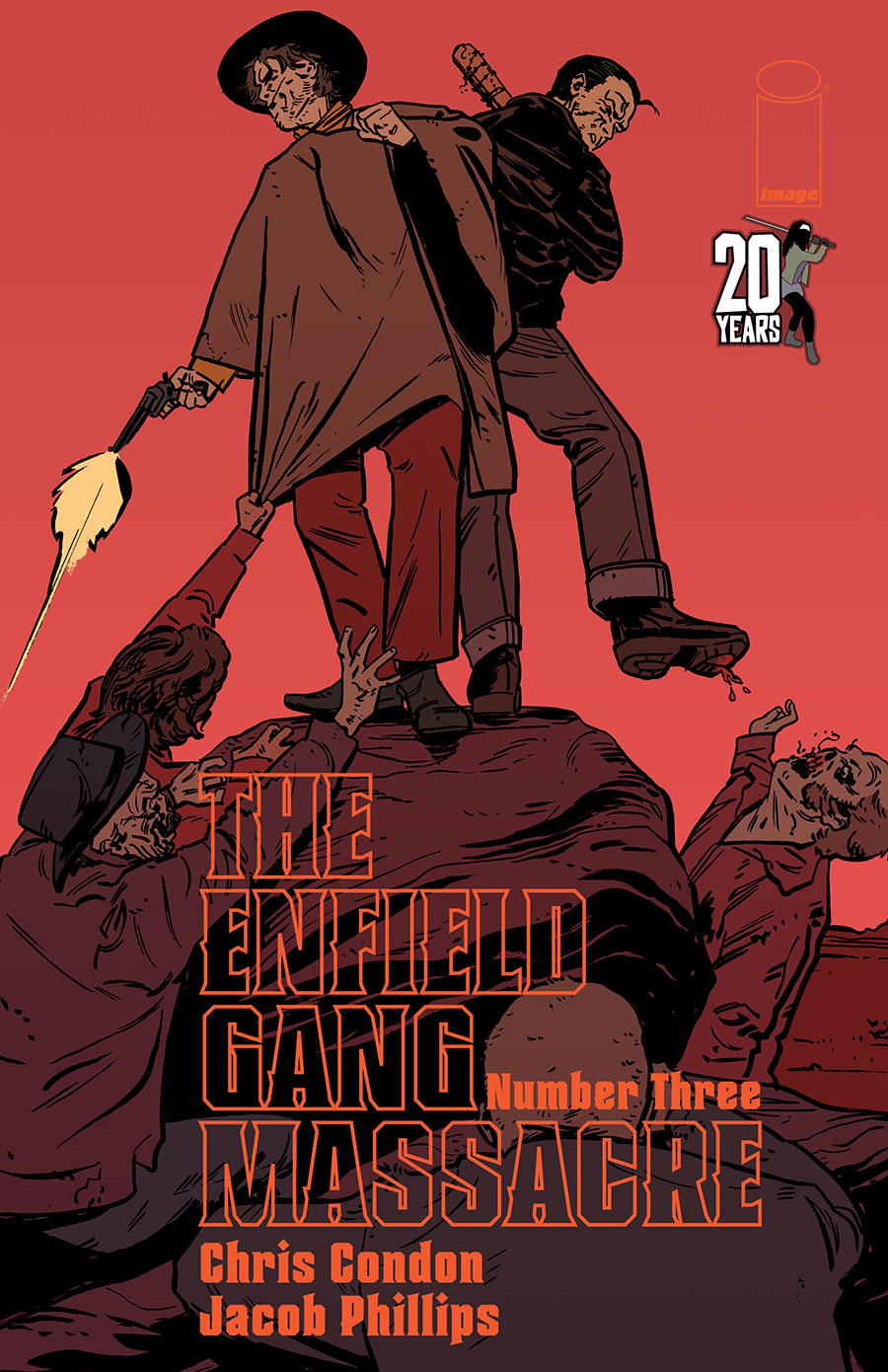 Enfield Gang Massacre #3 Cover B Variant Jacob Phillips The Walking Dead 20th Anniversary Cover