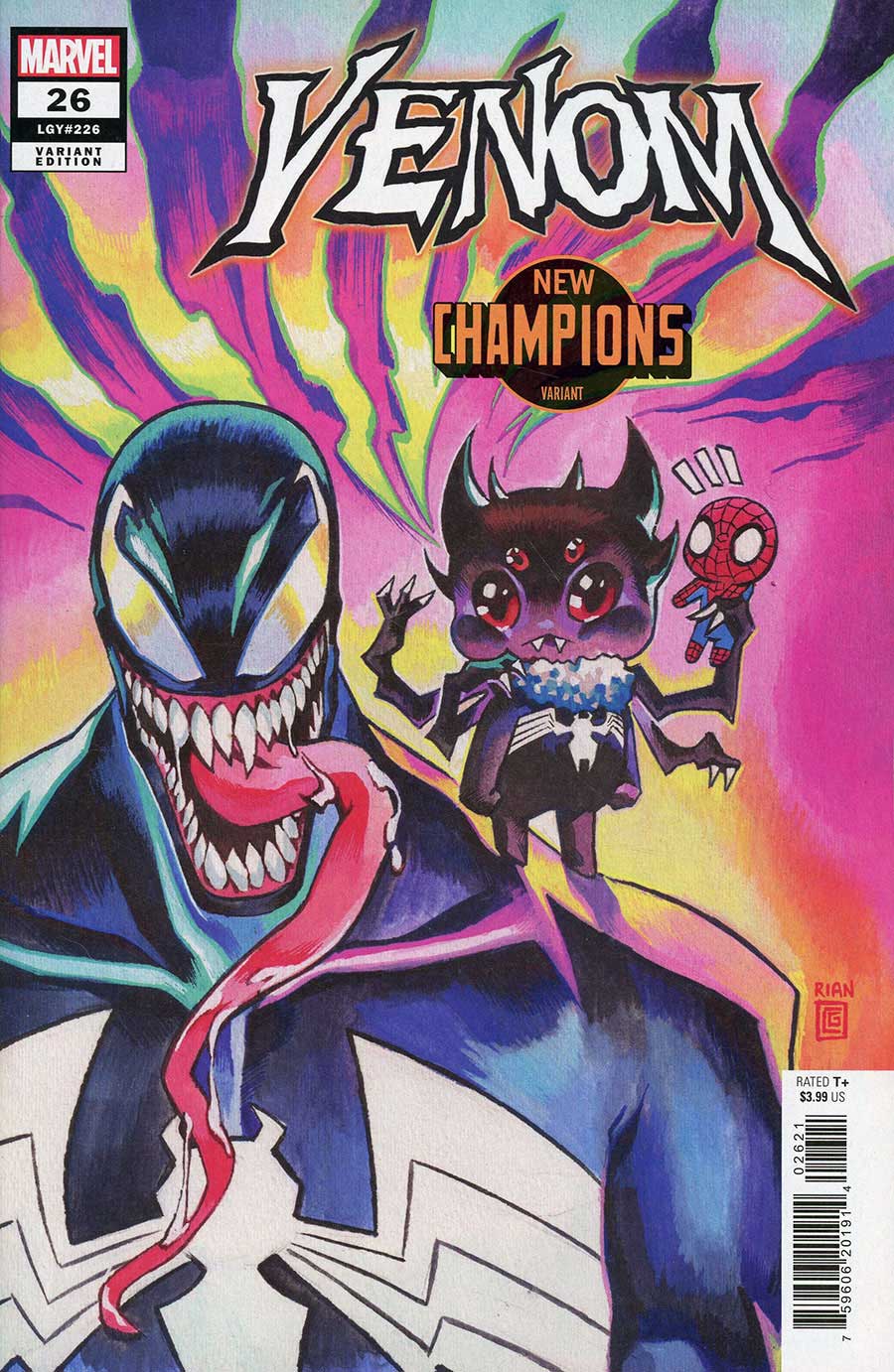 Venom Vol 5 #26 Cover B Variant Rian Gonzales New Champions Cover