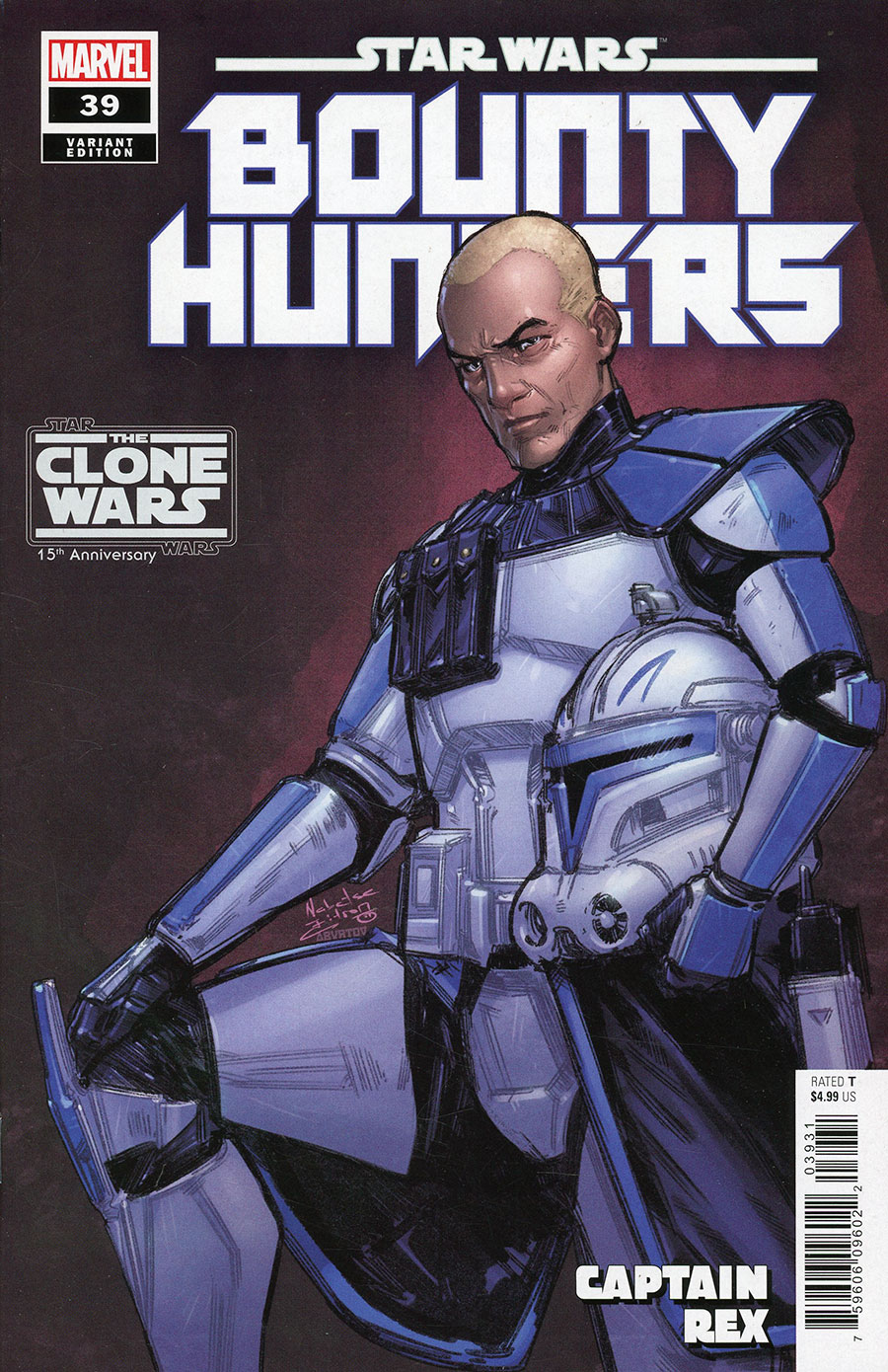 Star Wars Bounty Hunters #39 Cover C Variant Nabetse Zitro Star Wars Clone Wars 15th Anniversary Rex Cover (Dark Droids Tie-In)