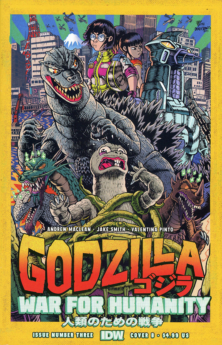 Godzilla War For Humanity #3 Cover B Variant Jake Smith Cover