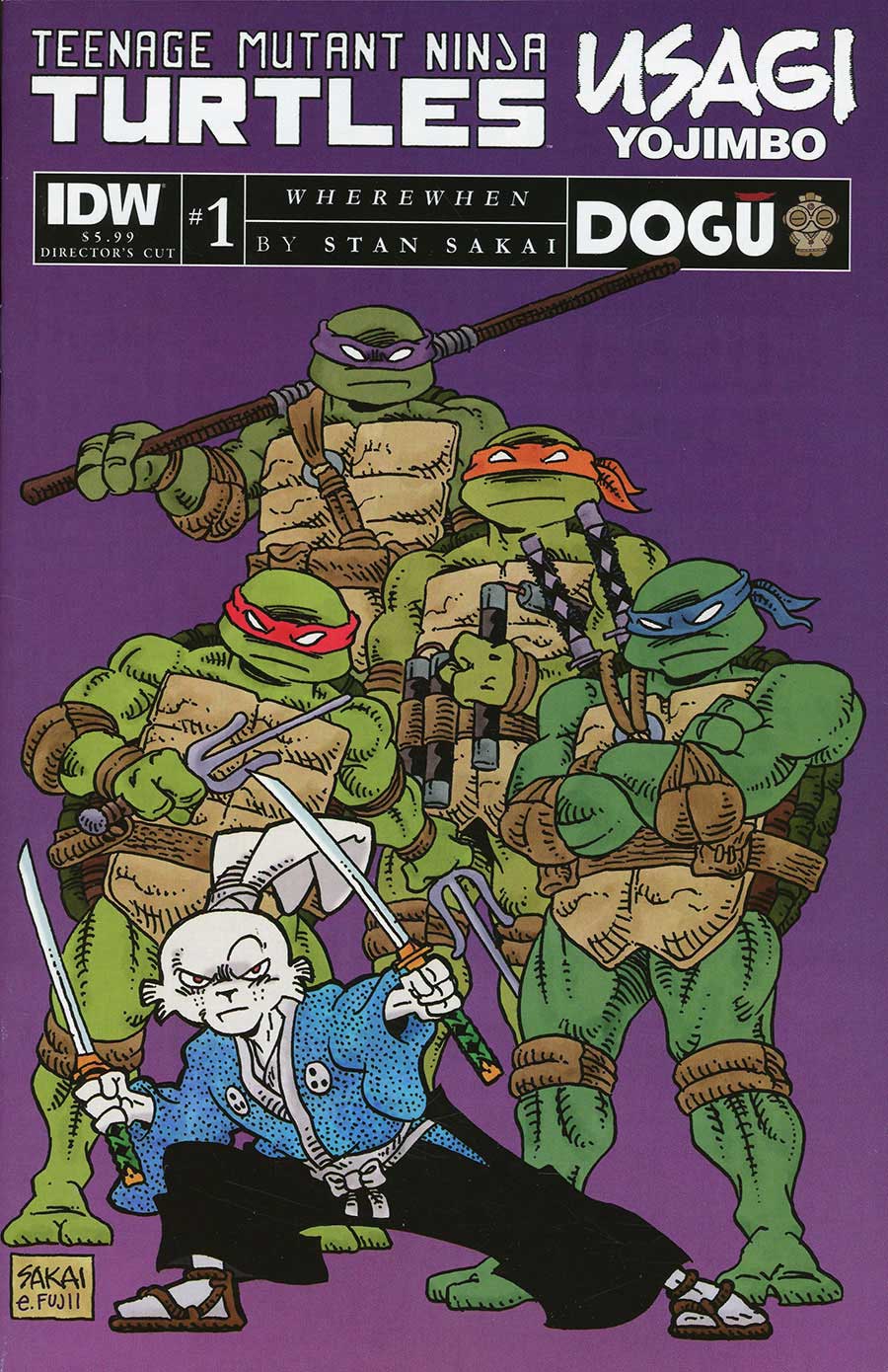 Teenage Mutant Ninja Turtles Usagi Yojimbo WhereWhen Directors Cut #1 (One Shot)