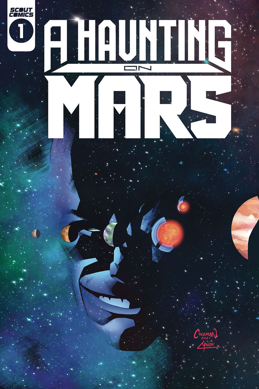 A Haunting On Mars #1 Cover B Variant Ruairi Coleman Cover