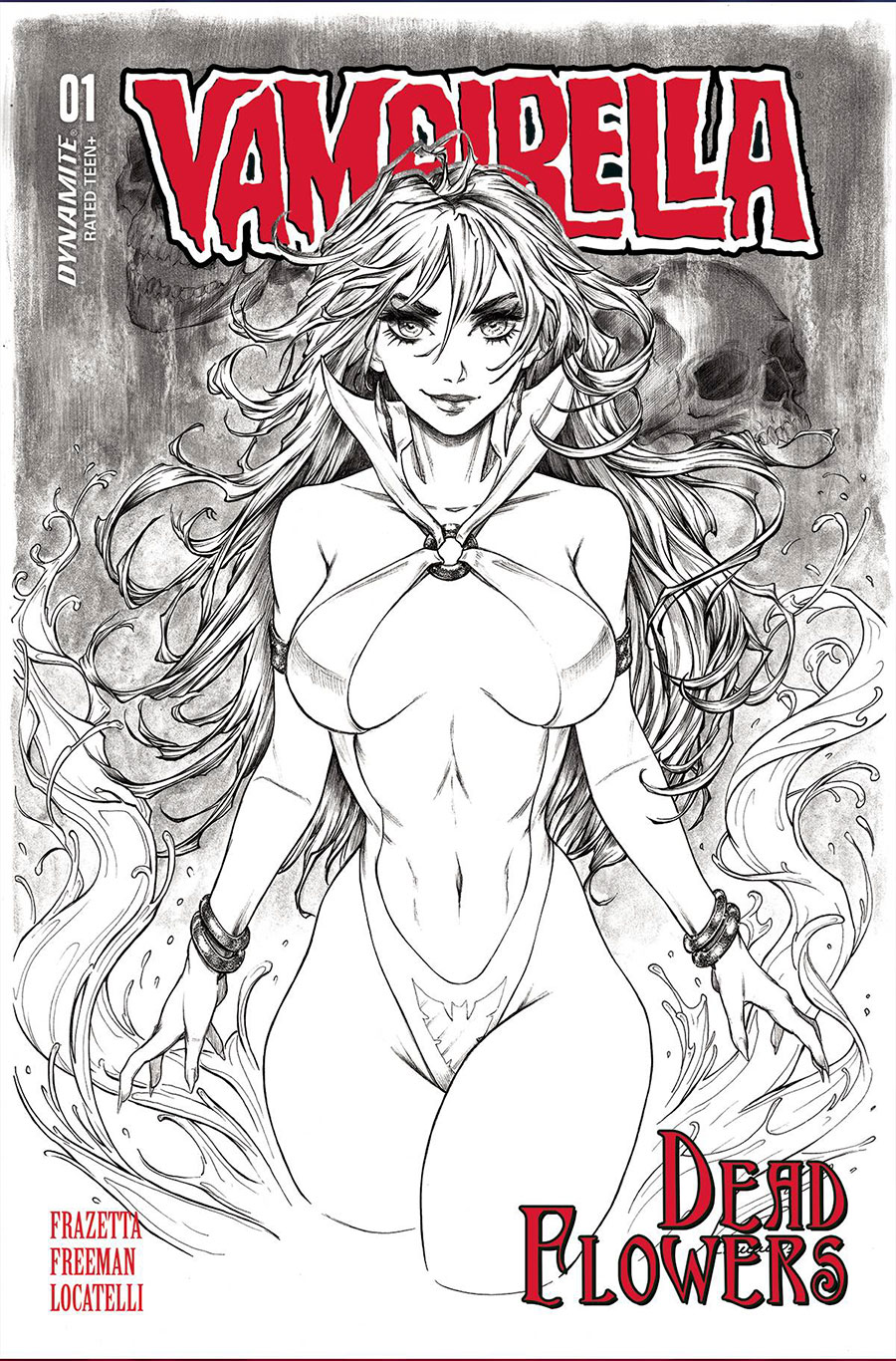 Vampirella Dead Flowers #1 Cover I Incentive Collette Turner Line Art Cover