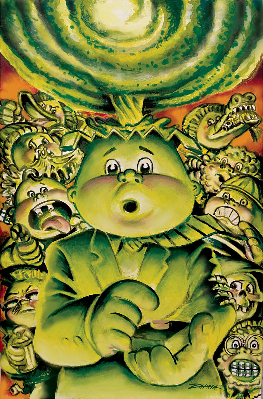 Garbage Pail Kids Trashin Through Time #1 Cover H Incentive Jeff Zapata Virgin Cover