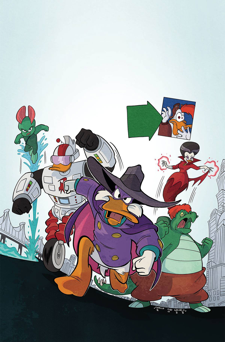 Darkwing Duck Vol 3 #10 Cover I Incentive Carlo Lauro Virgin Cover