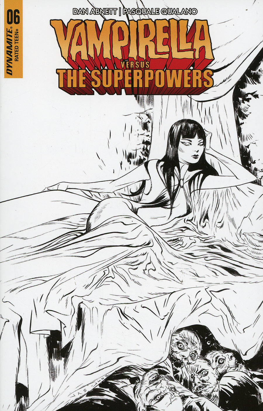 Vampirella vs The Superpowers #6 Cover G Incentive Jae Lee Line Art Cover