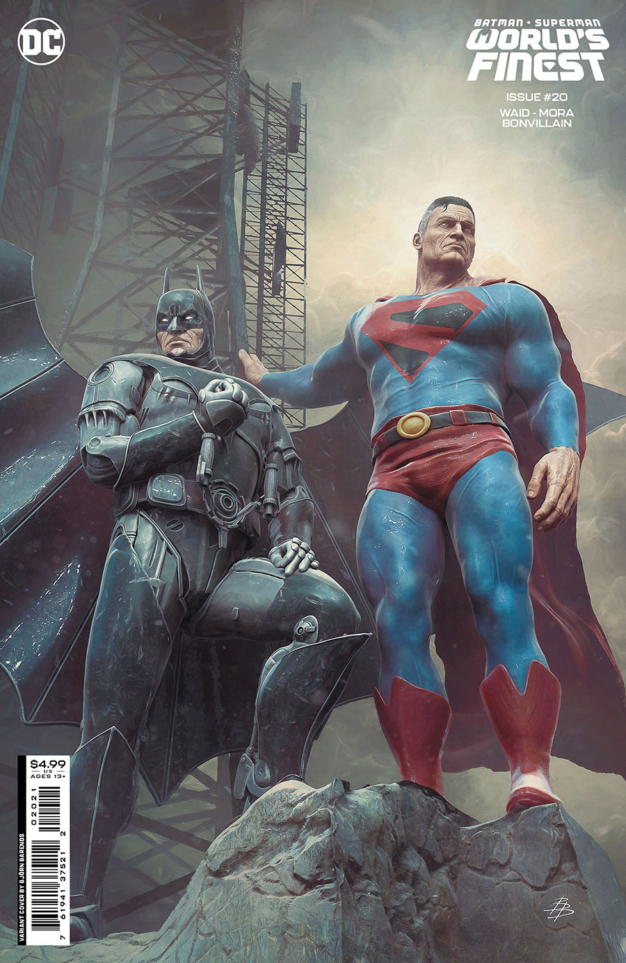 Batman Superman Worlds Finest #20 Cover B Variant Bjorn Barends Card Stock Cover