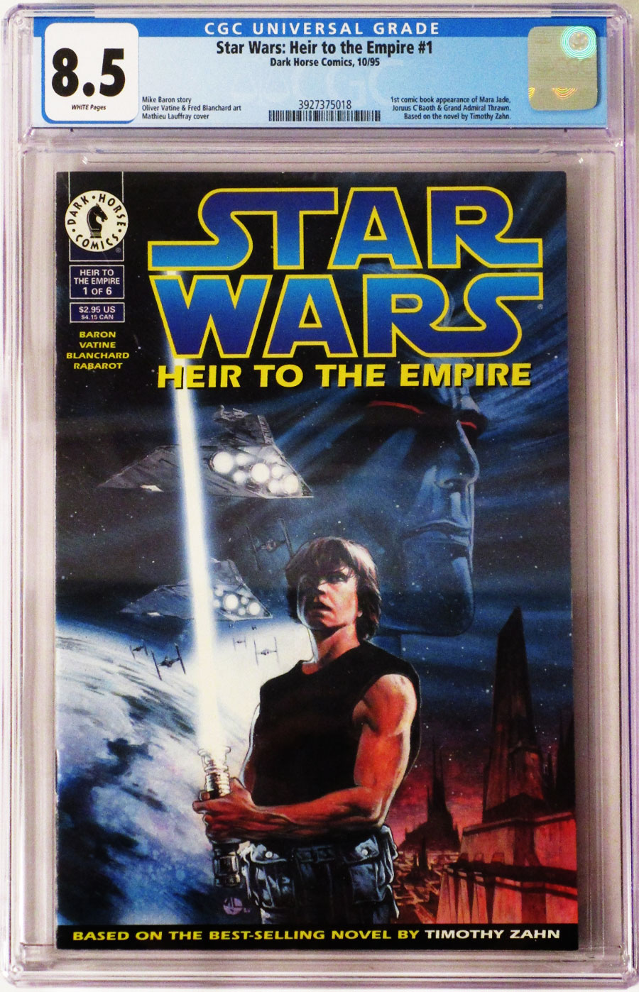 Star Wars Heir To The Empire #1 Cover C Direct Edition CGC 8.5