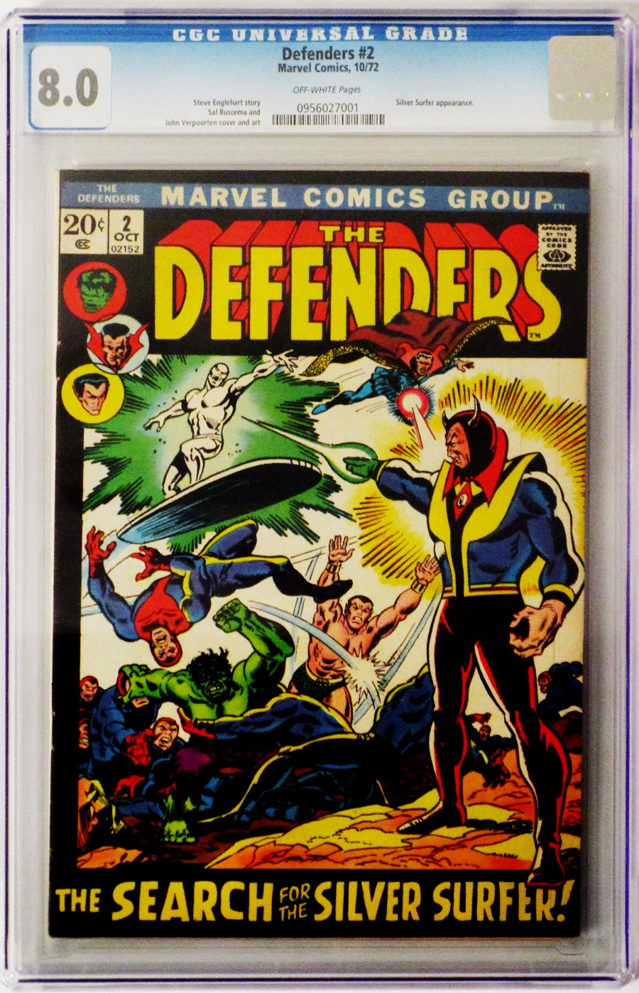 Defenders #2 Cover B CGC 8.0