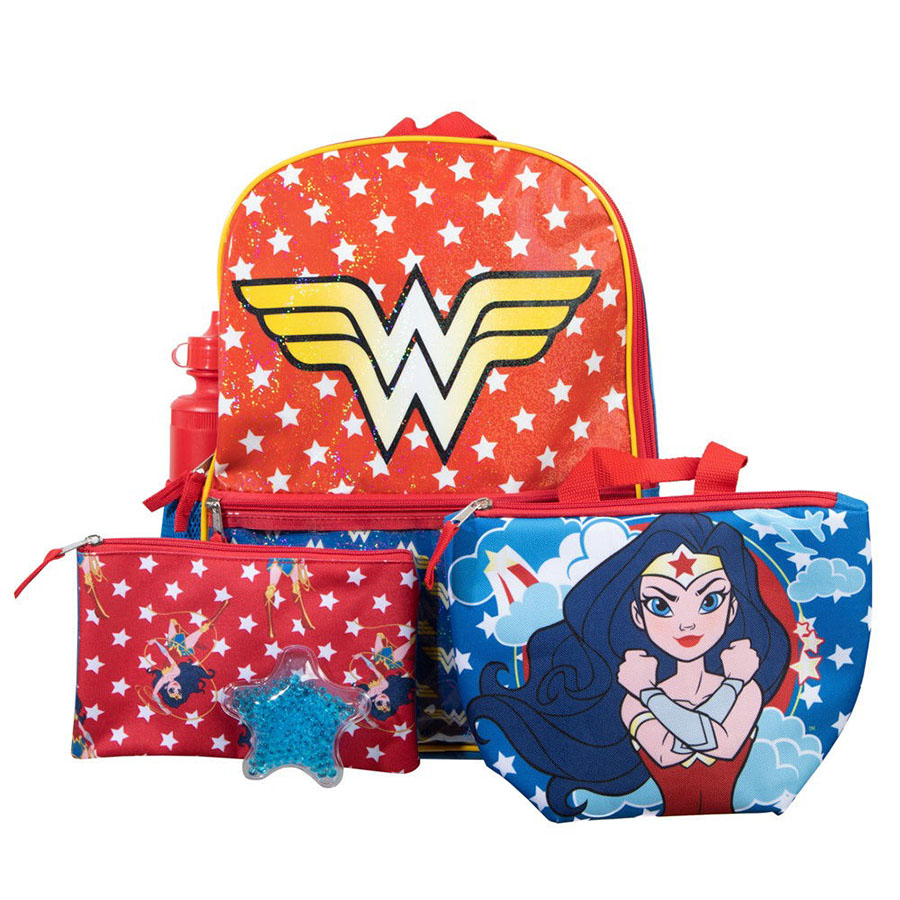 Wonder Woman 5-Piece Backpack Set