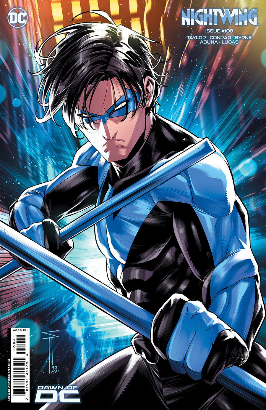 Nightwing Vol 4 #108 Cover E Incentive Serg Acuna Card Stock Variant Cover