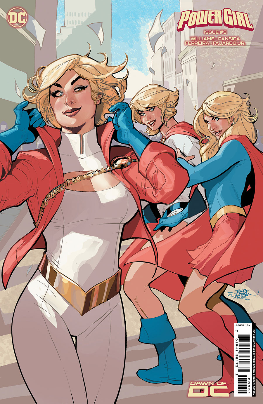 Power Girl Vol 3 #3 Cover E Incentive Terry Dodson & Rachel Dodson Card Stock Variant Cover