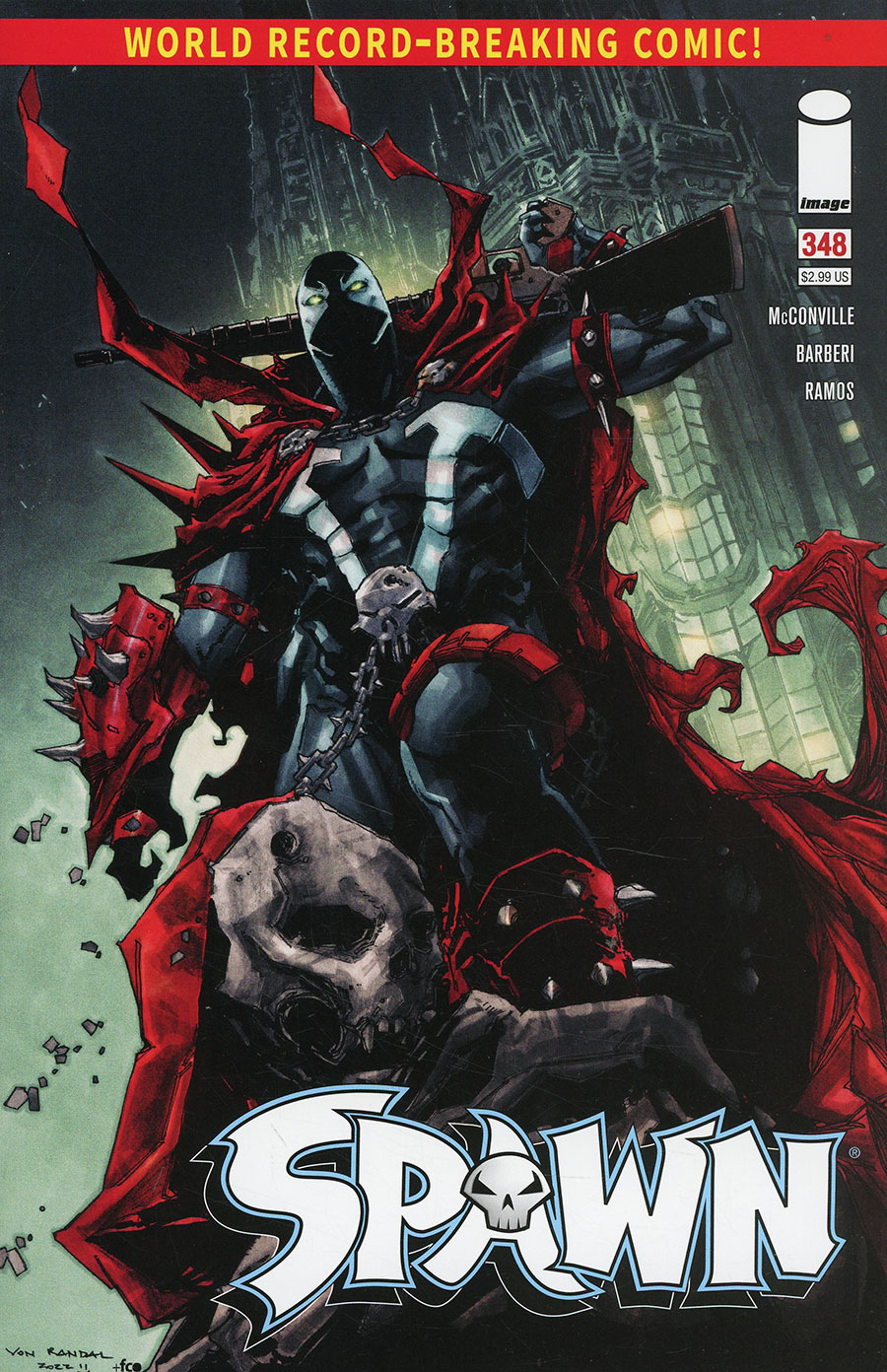 Spawn #348 Cover B Variant Von Randal Cover