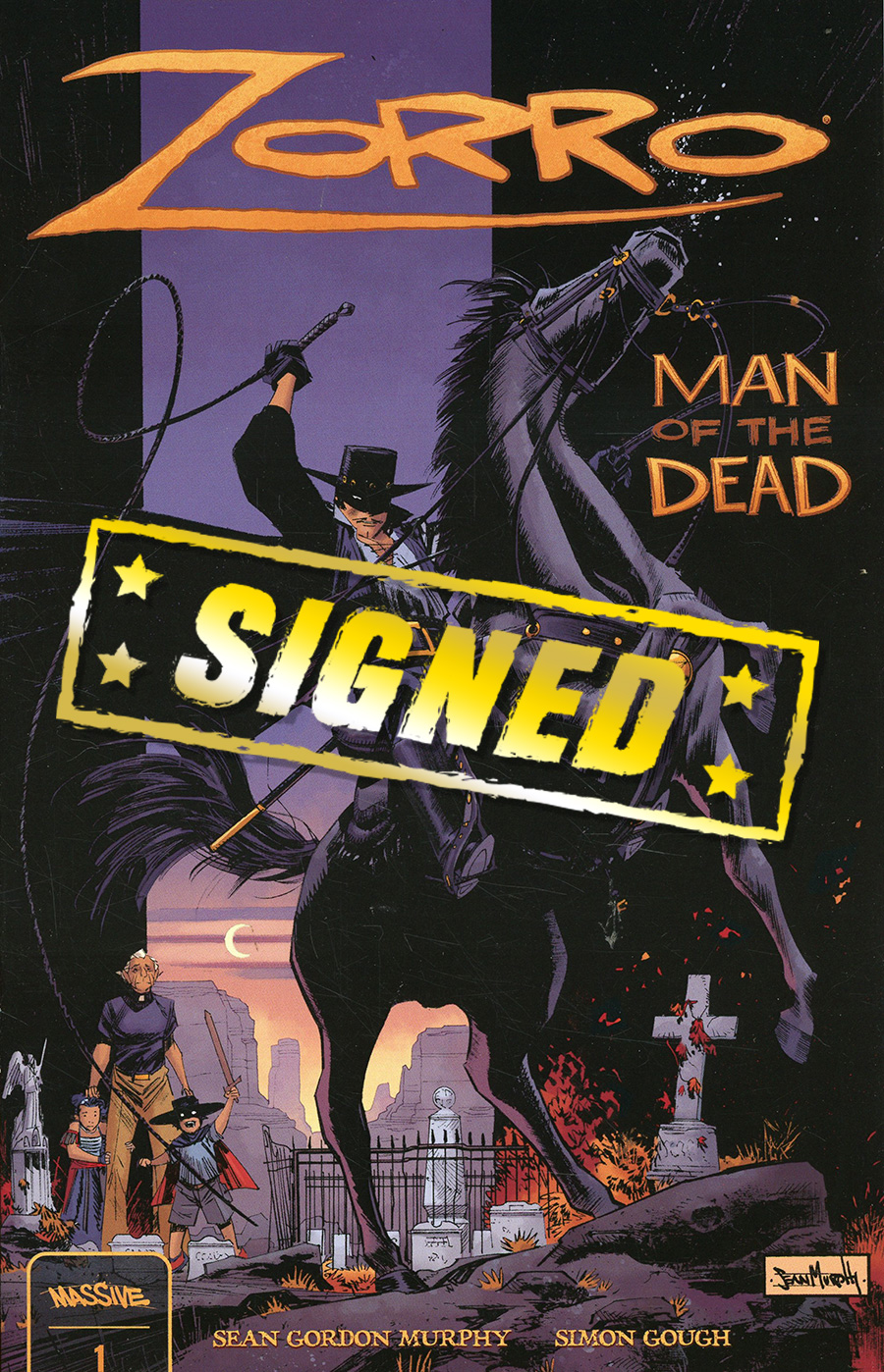 Zorro Man Of The Dead #1 Cover N Regular Sean Gordon Murphy Cover Signed By Sean Gordon Murphy