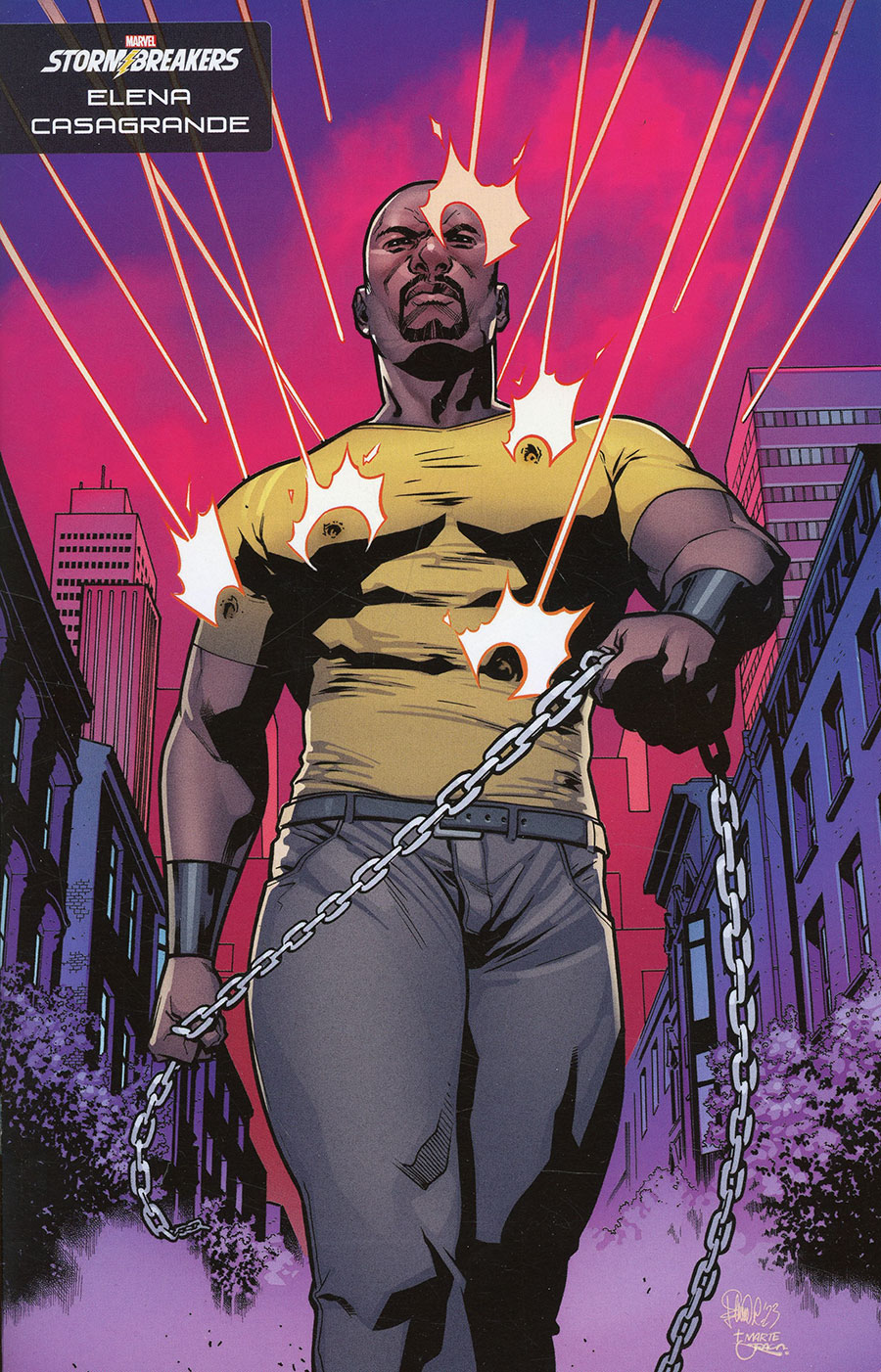 Luke Cage Gang War #1 Cover C Variant Elena Casagrande Stormbreakers Cover (Gang War First Strike Tie-In)