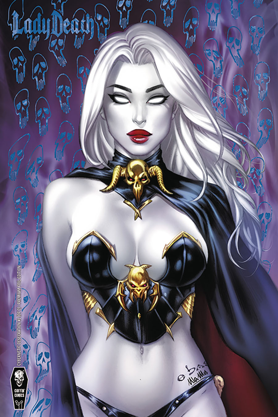 Lady Death Cybernetic Desecration #1 Cover C Variant E-Bas Premium Foil Cover